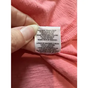 Z Supply Palisades Midi Dress Coral Pink V Neck Sleeveless Cotton Casual Resort thumbnail 8