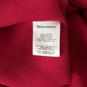 Reformation Kourtney Midi Dress Red Spaghetti Strap Sweetheart Neck Size 8 thumbnail 7