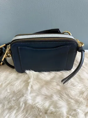Marc Jacobs The Snapshot Navy Blue Sea Crossbody Camera Bag. Measures approximat thumbnail 5