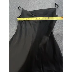 Urban Outfitters Womens Mallory Cowl Neck Slip Mini Dress Sz Small Black Satin thumbnail 6