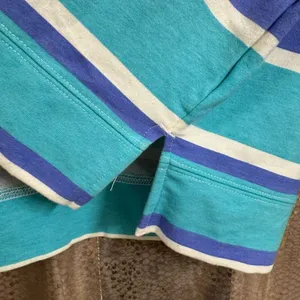 Wildfox Purple Aqua Striped Sleep Lounge Top Shorts 2 Piece Set Small NWT thumbnail 6