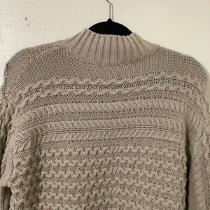 Haven Well‎ Within Quiet Luxury Organic Cotton Cable Knit Funnel Neck Sweater S thumbnail 8