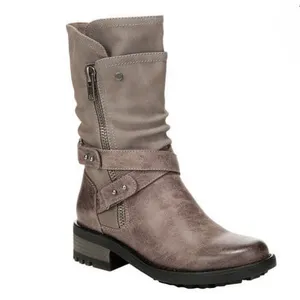 Carlos by Carlos Santana Sawyer Mole Moto Boots Taupe Women’s Size 8.5M thumbnail 4