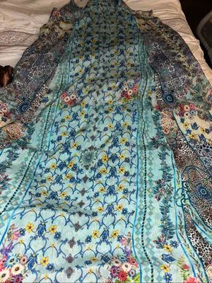 Rhea embellished resort-wear kaftan maxi dress Size S/M. thumbnail 9
