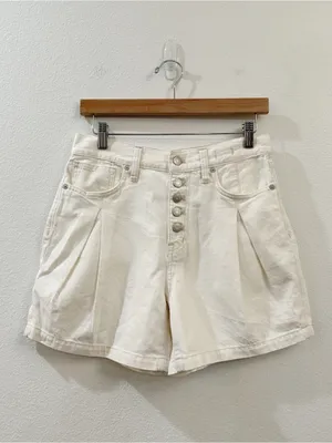 Madewell‎ The '90s Mid-Length Jean Short in Vintage Canvas: Button Front Size 25 thumbnail 5