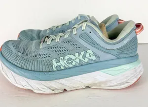 Hoka One One Bondi 7 Everyday Running Sneakers Women's Size 8 Blue Fog thumbnail 1