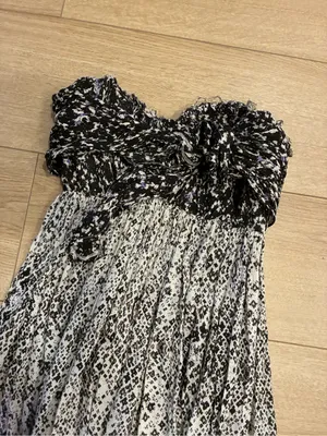 FP One Free People Women’s Bali Nights Strapless Mini Dress Raw Hem Size S thumbnail 2
