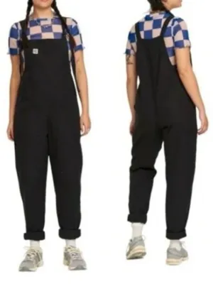 Lucy & Yak Original dungarees in black organic cotton canvas Overalls 8L thumbnail 2