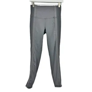 Lululemon Mesh Power Lines Leggings Titanium Dark Chrome Size 6 thumbnail 4