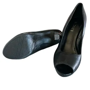 Westies Womens Black Platform‎ Peep Toe Heels Elegant Chic Size 8 thumbnail 8