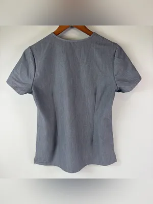 Figs Technical Scrubs Gray Top Pants Set Women's Size XSmall thumbnail 3