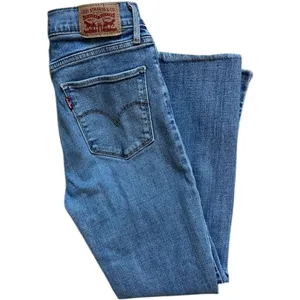 Womens Levis 724 Distressed Deconstructed High Rise Straight Leg Jeans - Sz 26 thumbnail 3