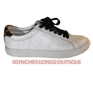 J. Crew "Saturday Sneakers" White Leather & Animal Print Accent Sneakers (6.5) thumbnail 15