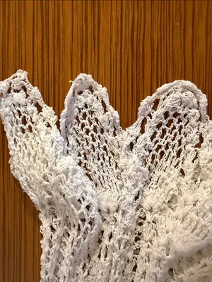 Raviya White Crochet Maxi Skirt – Bohemian Lace Panel Design thumbnail 6