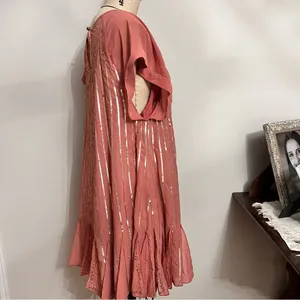 Free People Chiffon Embellished Mini Dress Size Medium thumbnail 6