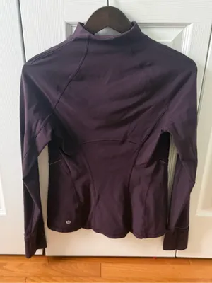 Lululemon Fresh Tracks 1/2 Zip in Black Cherry thumbnail 4