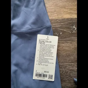 Lululemon Wunder Train High Rise 28” Oasis Blue Size 2 NWT thumbnail 4
