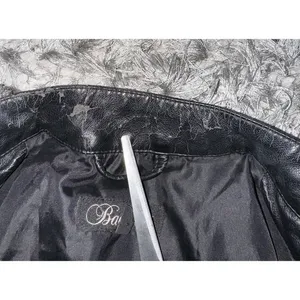 Baccini Faux Leather Jacket Women‎ Medium Petite Motorcycle thumbnail 13