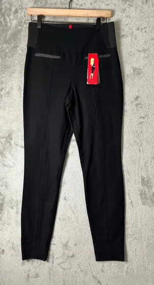 Spanx Classic Twill Ready to Wow Legging Pants Black Large High Rise Skinny New thumbnail 1