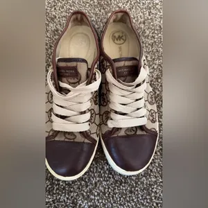 Michael Kors City Lace-Up Sneakers for Women Size 7.5 M Brown thumbnail 3