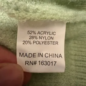 2078 |‎ Princess Polly Abstract Drip Knit Oversized Sweater Green Womens M/L thumbnail 6