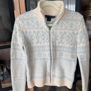 Vintage Ralph Lauren‎ Cashmere Ski Sweater Fair Isle Full Zip knit mockneck thumbnail 6