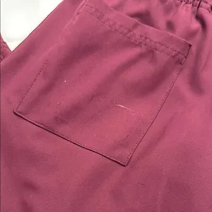 Red Tapered Joggers with Adjustable Waist‎ thumbnail 5