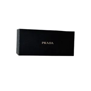 New Prada Authentic Eyeglasses Sunglasses Black Large Magnetic Case Cloth thumbnail 3