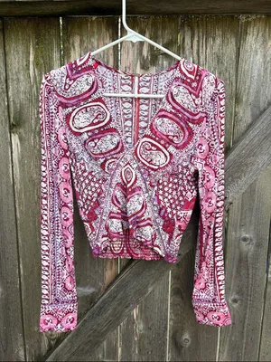 EUC Free People Wild & Free Top Size XS thumbnail 6