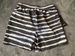 Lululemon Men’s Pool Short 7" Watercolour Stripe Vapor Graphite Grey Size Large thumbnail 3