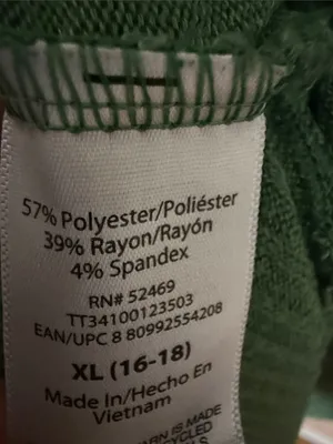 Women's Ribbed Long-Sleeve Crewneck Top - Green thumbnail 5