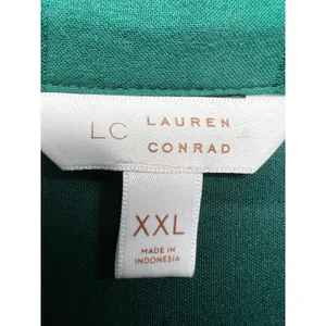 Lauren Conrad Puff Sleeve 1/2 Button Plaid Dress Womens XXL Brunch Party Event thumbnail 3