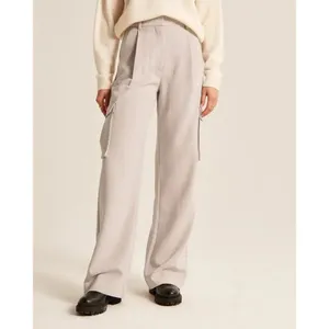 Abercrombie & Fitch Sloane Tailored Cargo Pants Size 26 (2) Beige Utility Scandi thumbnail 15