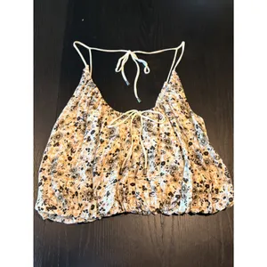 Free People Daisy Babe $58 Floral Crop Tank Top Strap Tie Back Size Small thumbnail 3