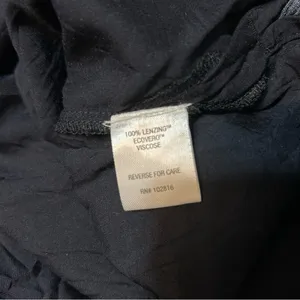 Garnet Hill Ruffle Crepe Floral Midi Dress Red Navy Size XL Cottage Boho thumbnail 10