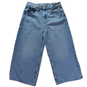Old Navy Drapey Denim High Rise Baggy Wide Leg Jeans Blue Size 2 Tall thumbnail 1