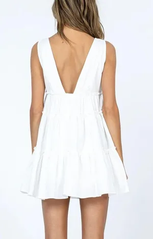 Princess Polly Rosetta Mini Dress White thumbnail 2