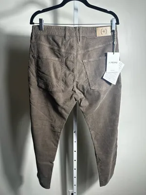 J177. (+) PEOPLE Rico Corduroy Pants Size 31 Fango Brown Made in Italy NWT thumbnail 8