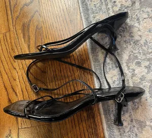 Women's Kitten Heel Square Top Strappy Sandal thumbnail 1