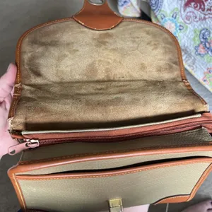Dooney & Bourke Vintage Small AWL Satchel Taupe Brown thumbnail 15