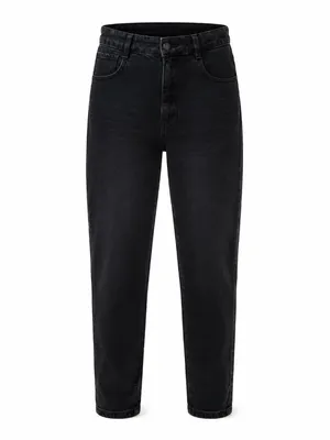 Zara High Rise Black Mom Jeans Women’s Size 6 Tapered thumbnail 2