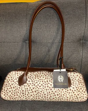 House of Harlow 1960 Genuine Calf Hair Dot Long Baguette Shoulder bag thumbnail 1