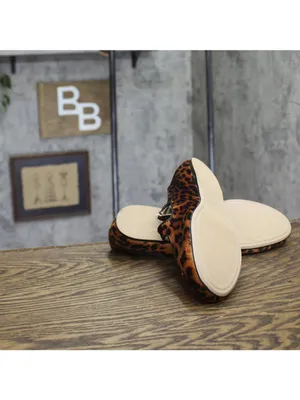 A New Day Tasmin Print Flats with Crisscross Buckle 94568229 Leopard Brown 8M thumbnail 5