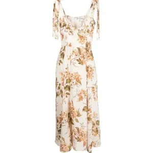 Reformation Twilight Midi Dress Floral Bella Sundress Boho Earth Tones Size 6 thumbnail 8