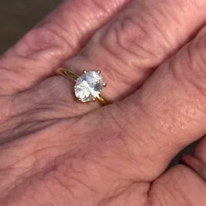 Vintage Cubic Zirconia Engagement Ring thumbnail 5
