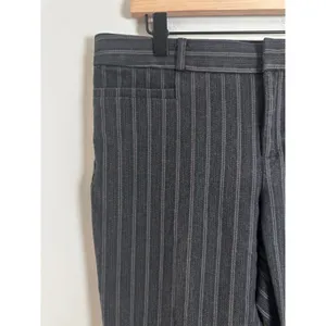 Banana Republic Sloan Slim Ankle Pants Womens 6 Charcoal Gray Pinstripe‎ Stretch thumbnail 2