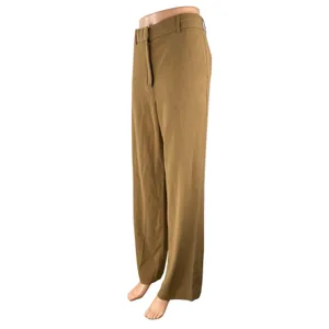 Aritzia Babaton Women's Tan High Waisted Wide Leg Straight Trousers Pants Size 4 thumbnail 2