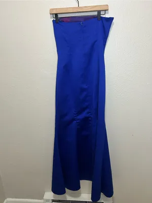 Vintage Jessica McClintock for Gunne Sax Strapless Mermaid Gown Size 9 thumbnail 5