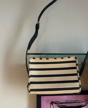 Kate Spade Purse 👜 - Beige and Black Stripe thumbnail 7