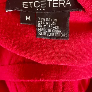 Etcetera Vibrant Red Sweater with Intricate Knitted Pattern thumbnail 3